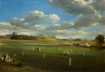Partita di Cricket a Edenside, Carlisle da Samuel Bough
